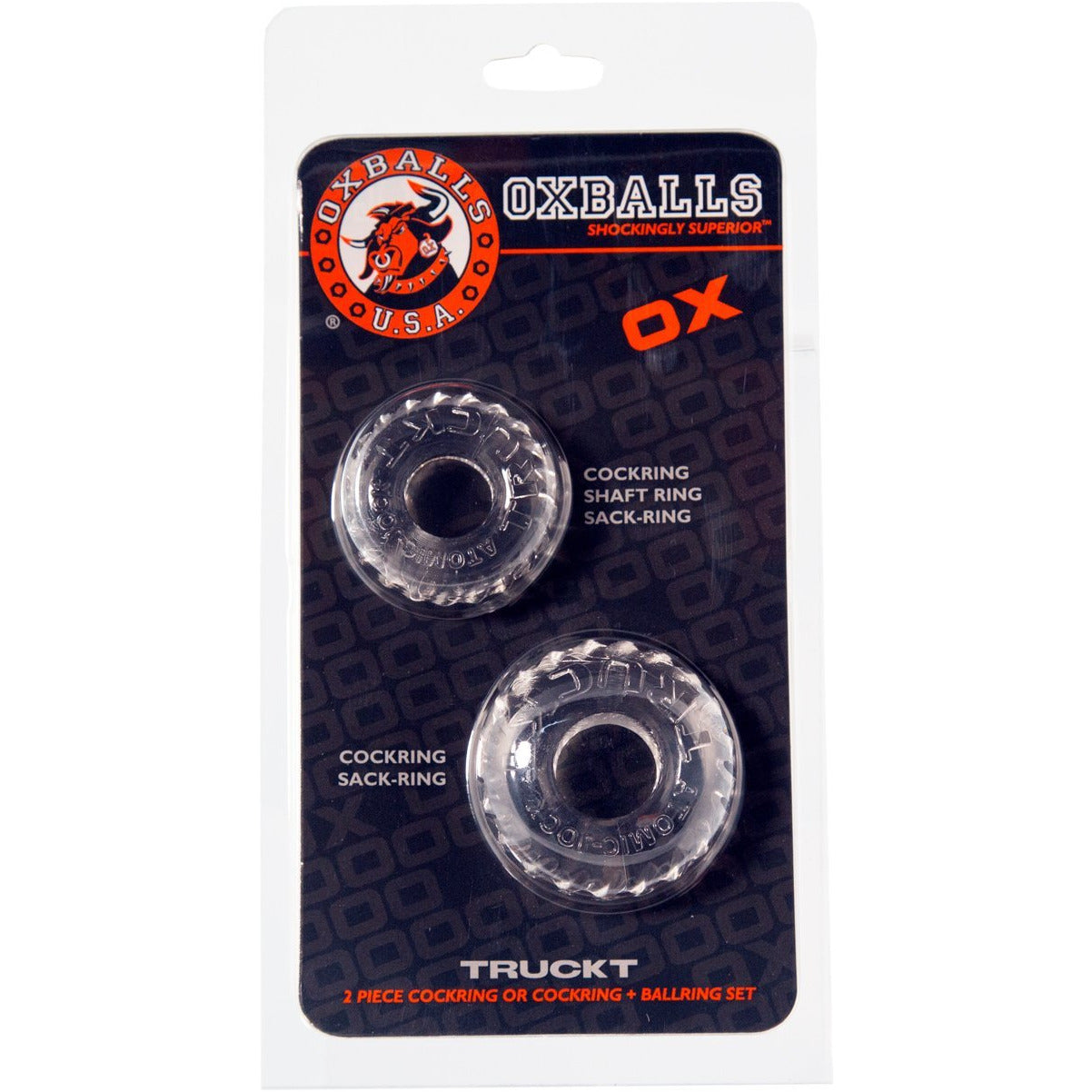 Oxballs Truckt Cockring Set – Transparent