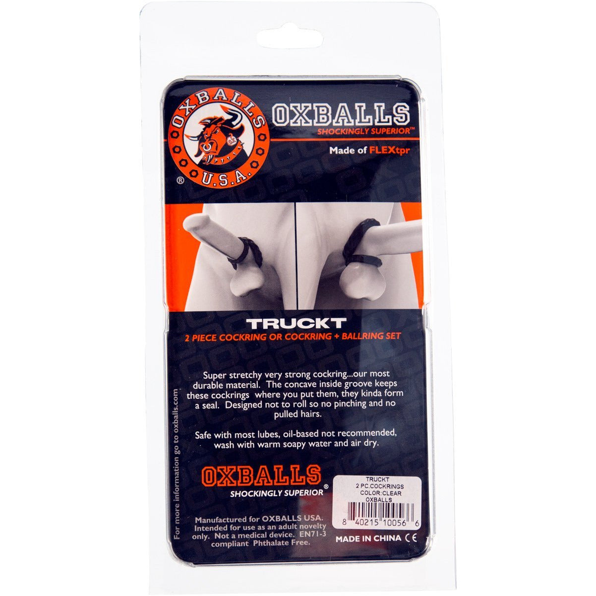 Oxballs Truckt Cockring Set – Transparent