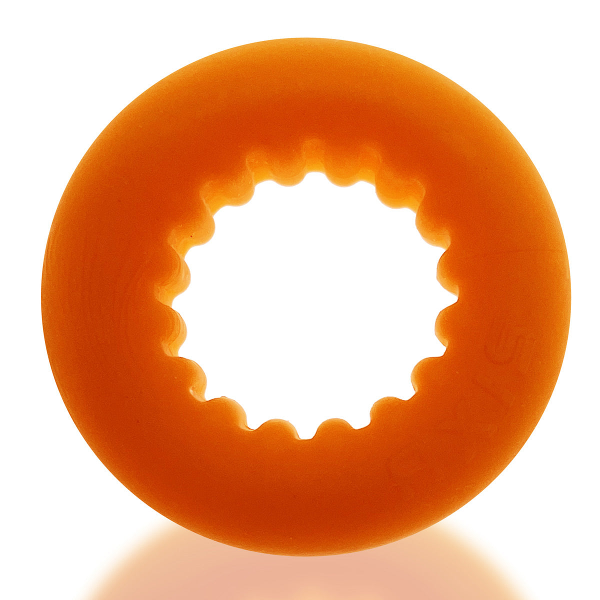 OXBALLS - AXIS Rib Grip Cock Ring - Orange
