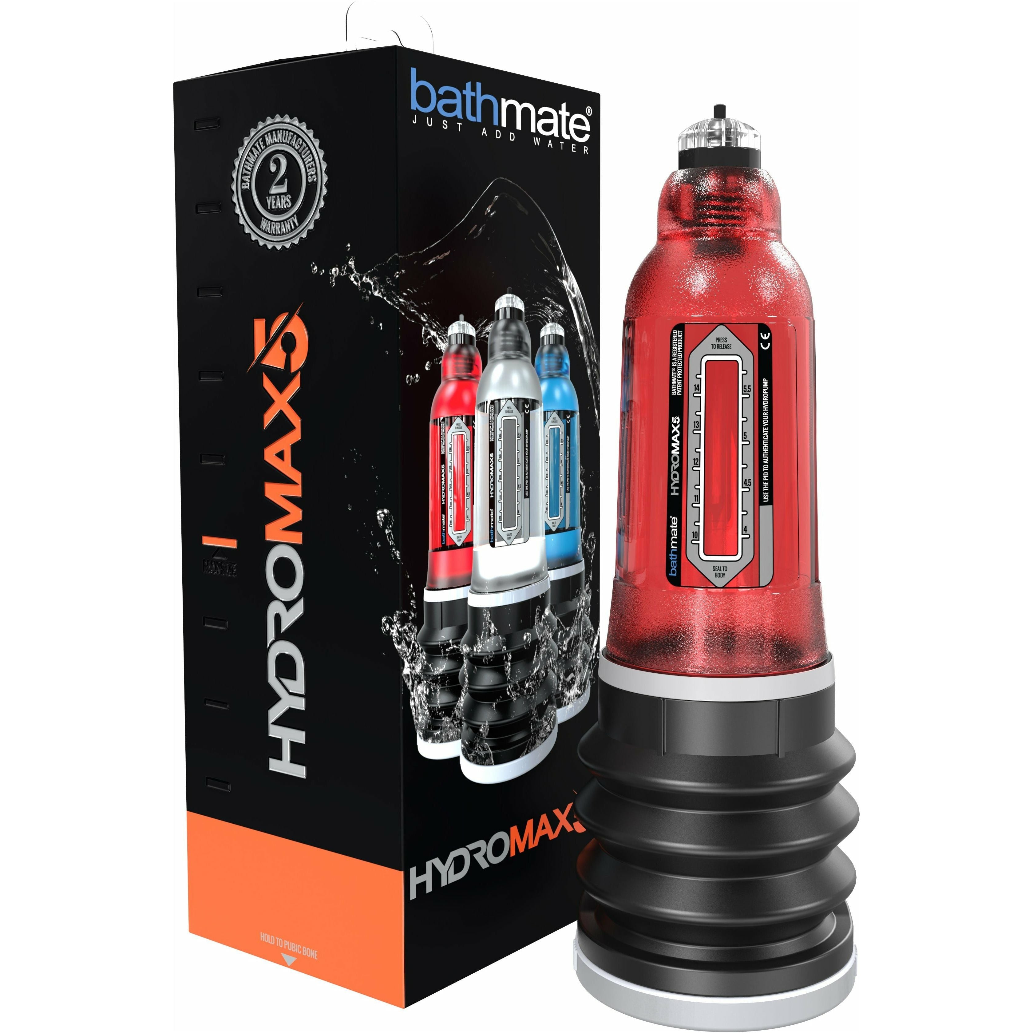 bathmate - Hydromax 5 Penis Pump - Red