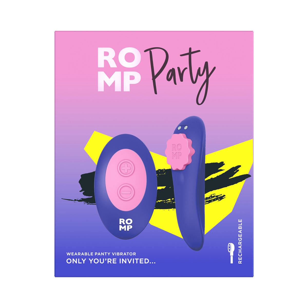 ROMP - Party Wearable Panty Vibrator - Purple
