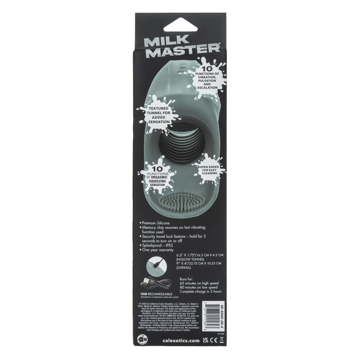 Calexotics® Milk Master – Rechargeable Squeeze & Please Stroker