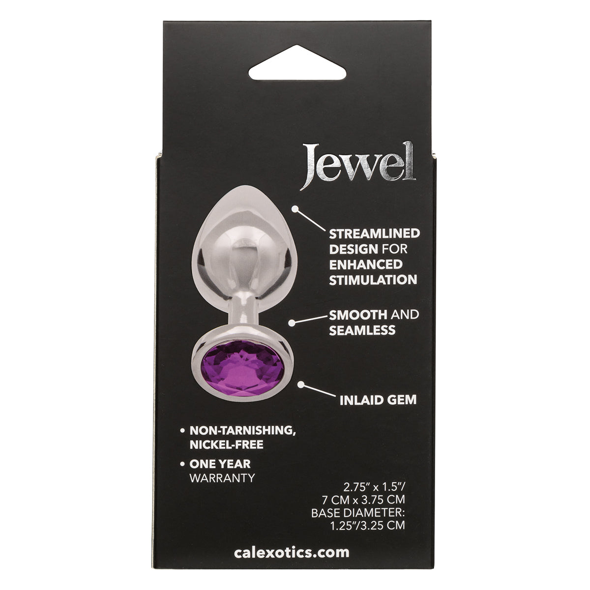 CalExotics® Jewel Large Amethyst Plug- Amethyst