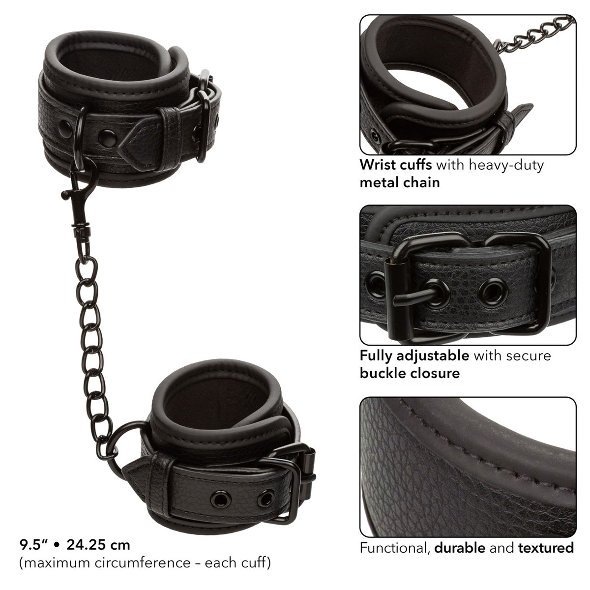 Menottes Nocturnal CalExotics® - Noir