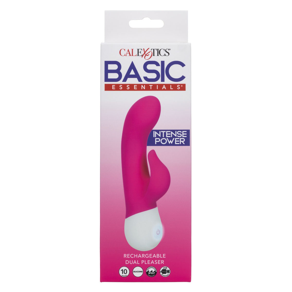 CALEXOTICS® - BASIC ESSENTIALS - Silicone Rechargeable Dual Pleaser - Pink
