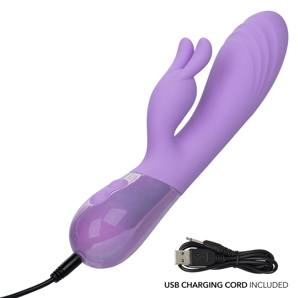 CalExotics® Aura Dual Ripple Vibe – Violet clair