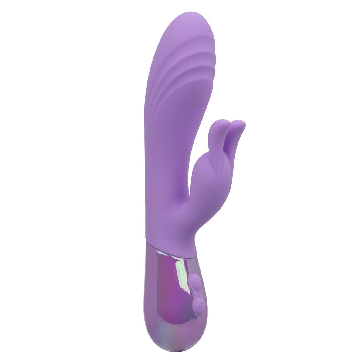 CalExotics® Aura Dual Ripple Vibe – Violet clair