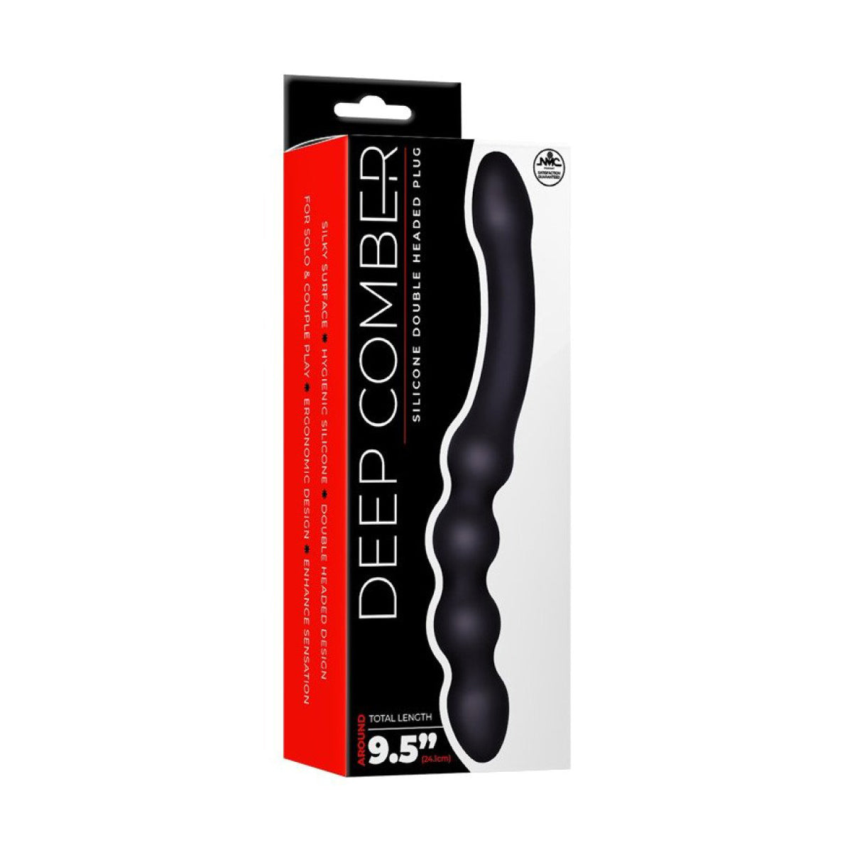 NMC – Peigne profond – Double prise en silicone – 8,5 po – Noir