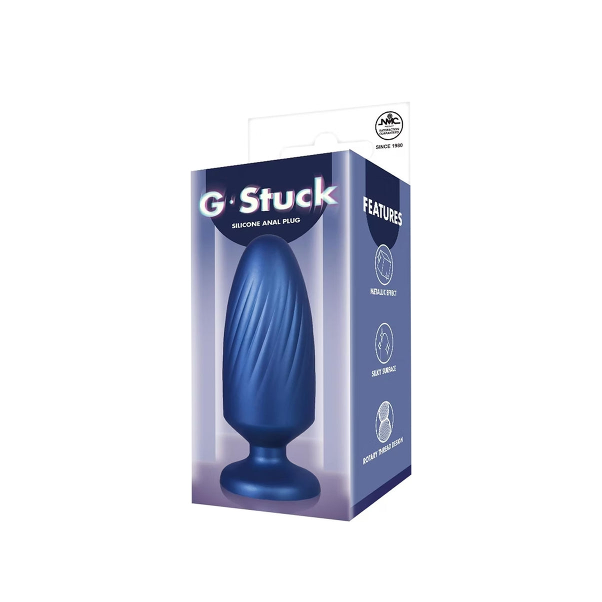 NMC – G Stuck – Silicone Anal Plug – Metallic Blue