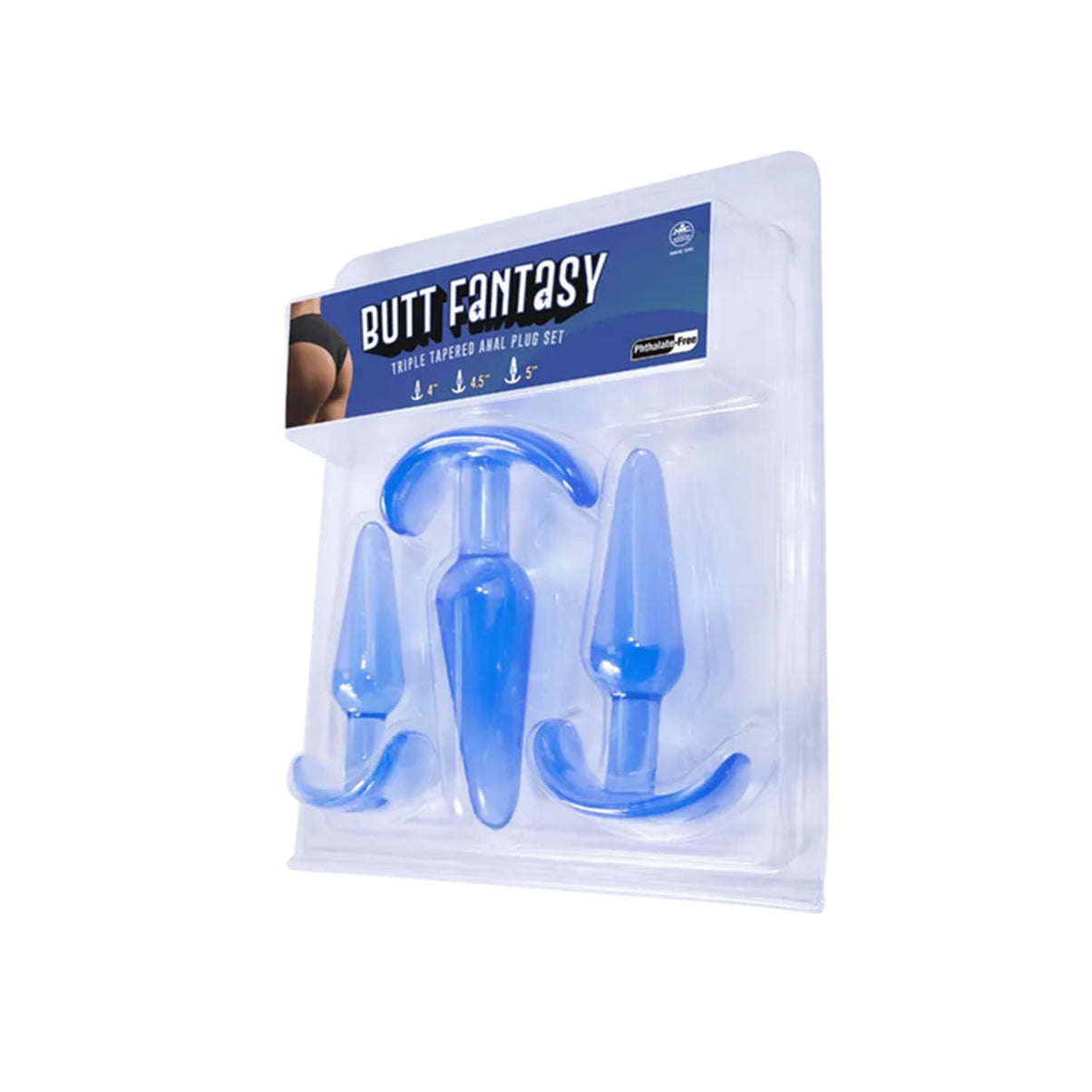 NMC – Butt Fantasy – Triple Tapered Anal Plug Set – Blue