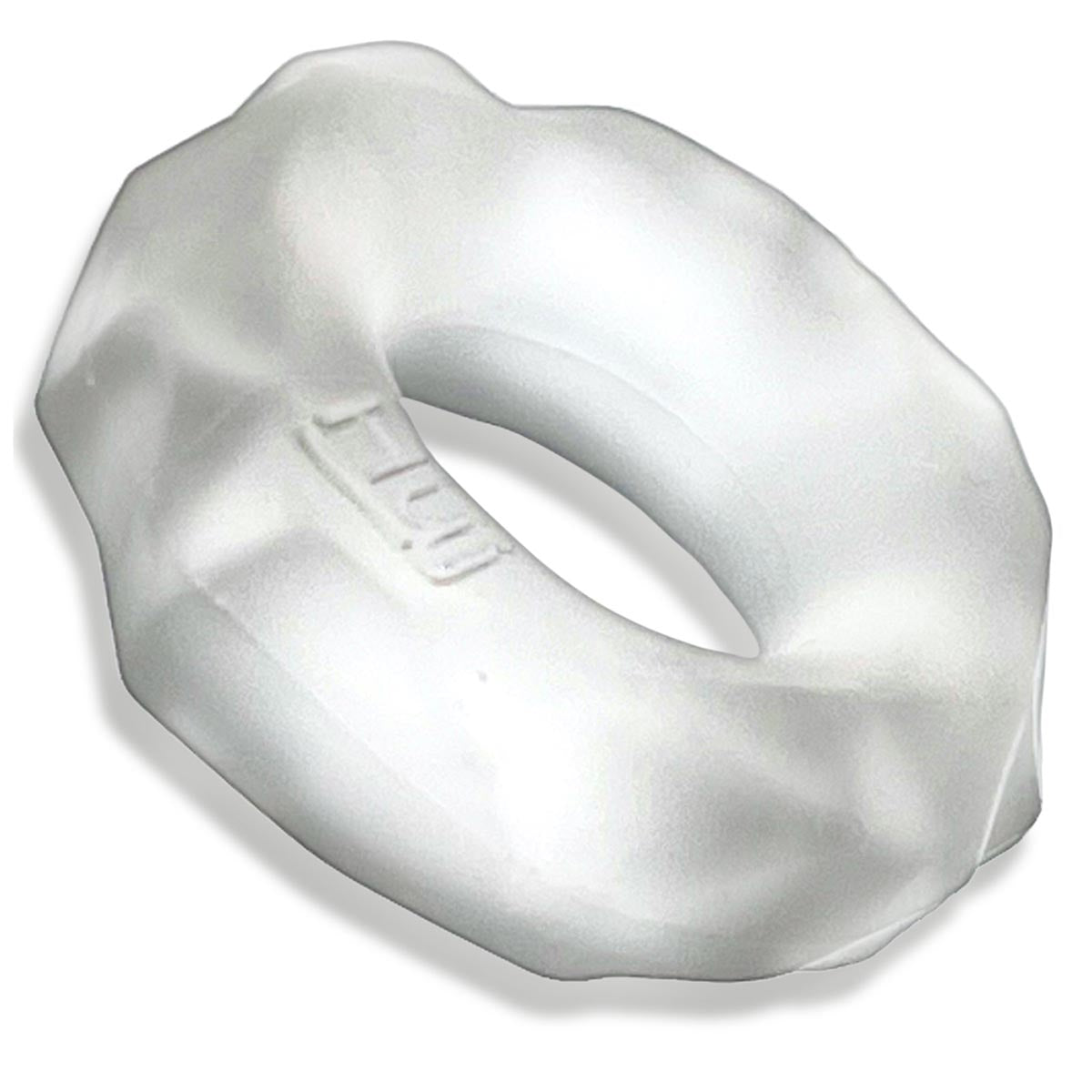 Oxballs - Hünkyjunk™ Anneau pénien tactile Fractal – Glace claire