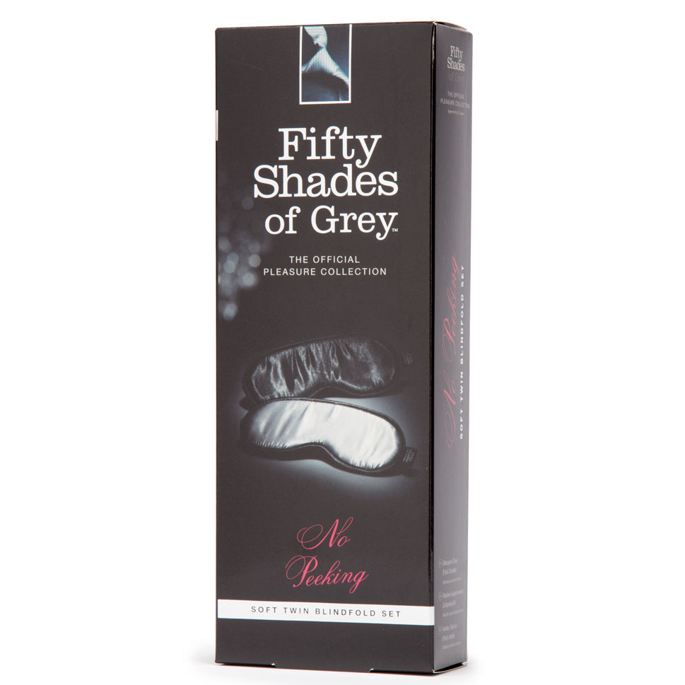 Fifty Shades of Grey - No Peeking Soft Twin Blindfold Set