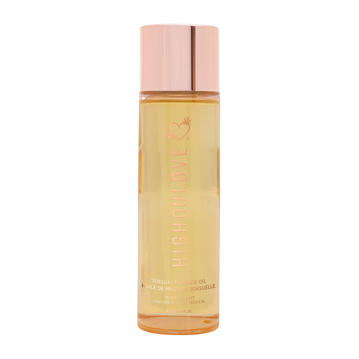 High On Love - Sensual Massage Oil – Tropical Sunset – 120 ml / 4 oz.