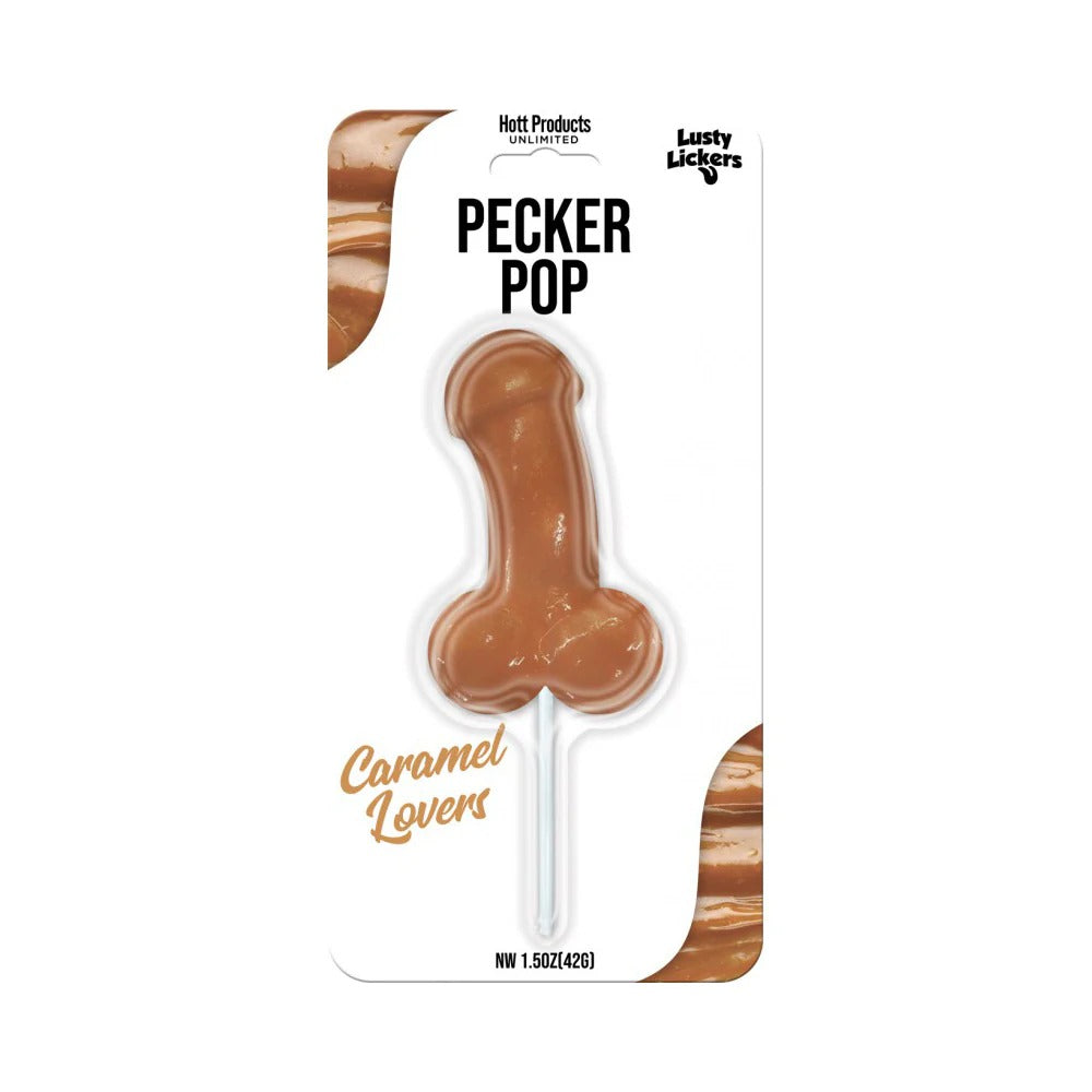 Sucette coquelet Lusty Lickers – Amoureux du caramel