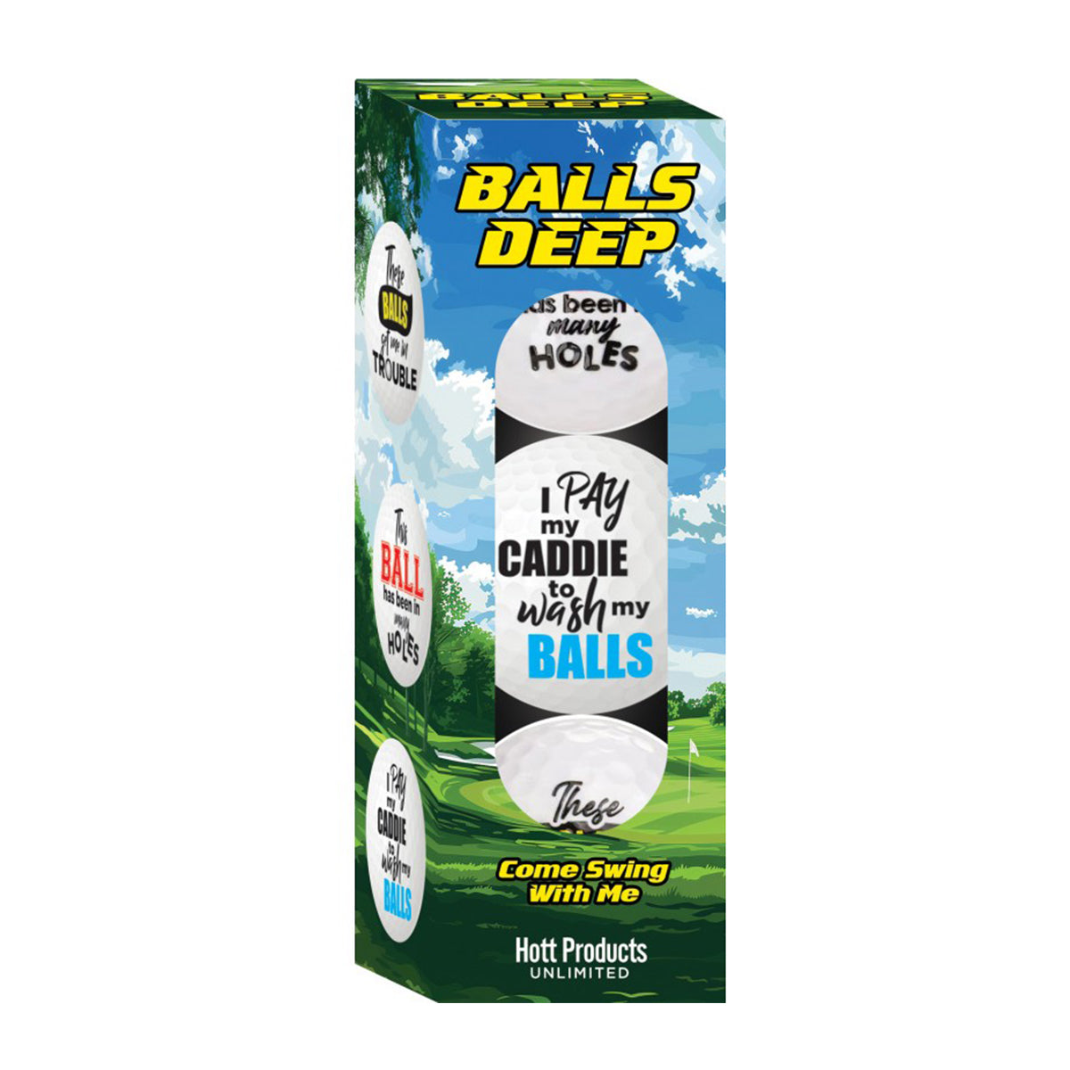 Balles de golf fantaisie « Balls Deep »