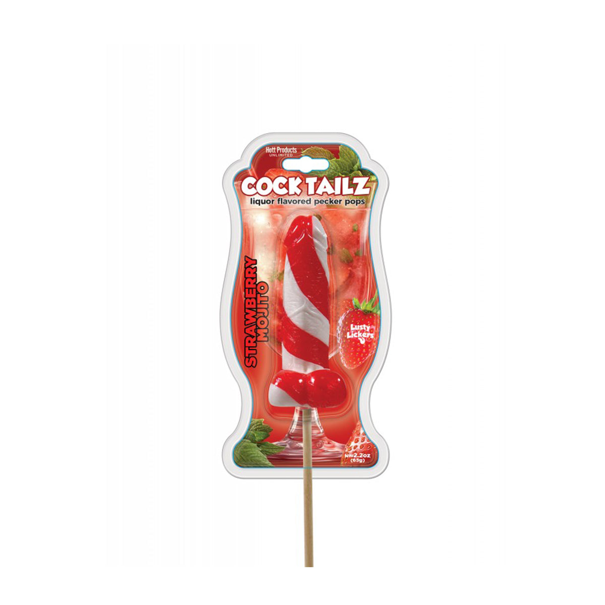 Cocktailz Fraise Mojito Sucette Pénis