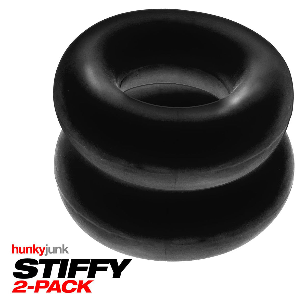 Oxballs Silicone Hunky Junk - Anneaux péniens C-Rings, lot de 2 - Tar Ice