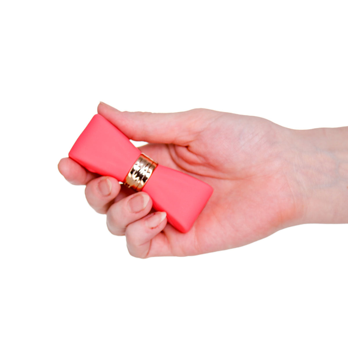 M'Lady - Pinpoint Bowtie Wand with Silicone Pouch - Coral