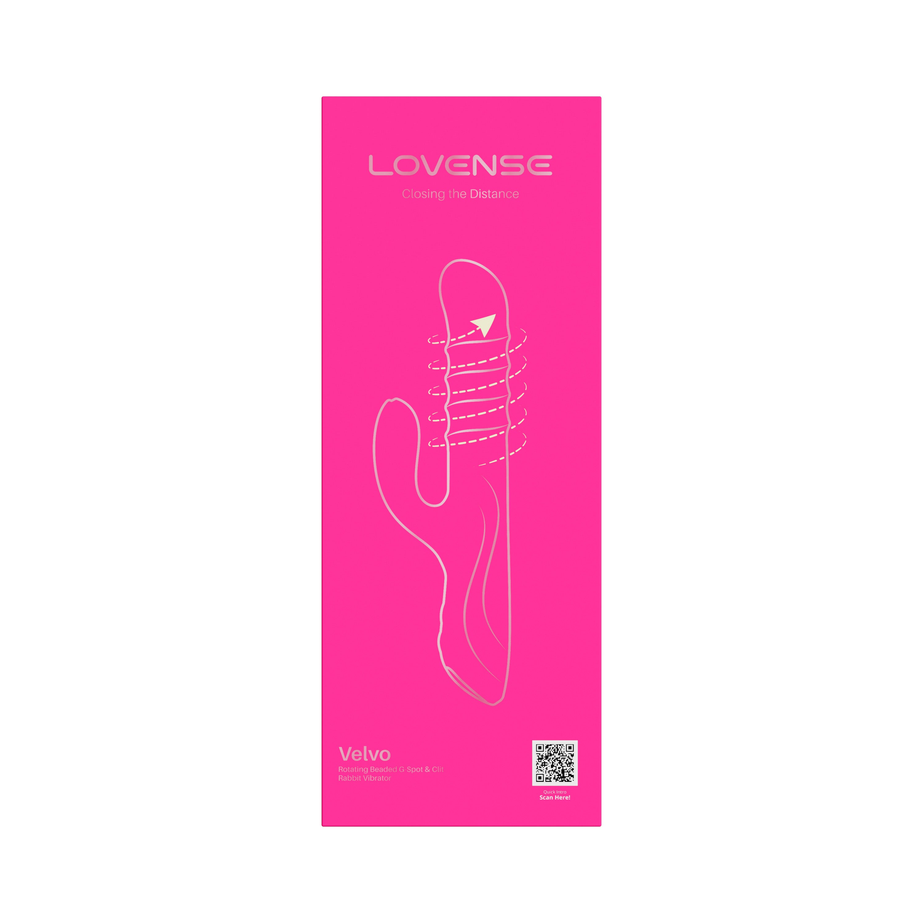 Vibromasseur Lapin LOVENSE Velvo Perlé pour Point G et Clitoris