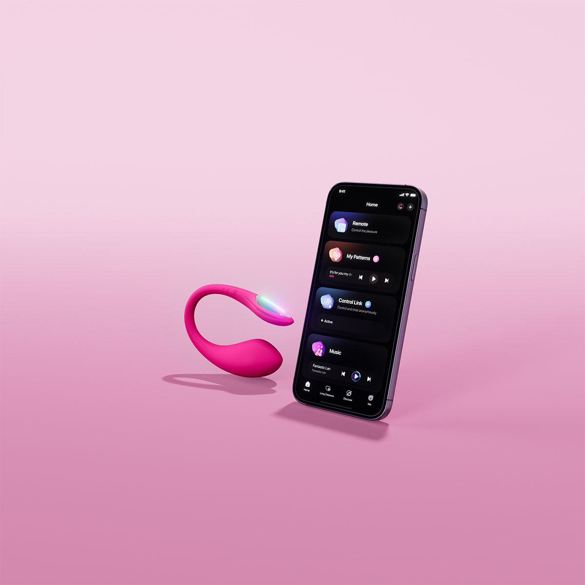 Lovense Lush Mini Remote Control Vibrator - Pink