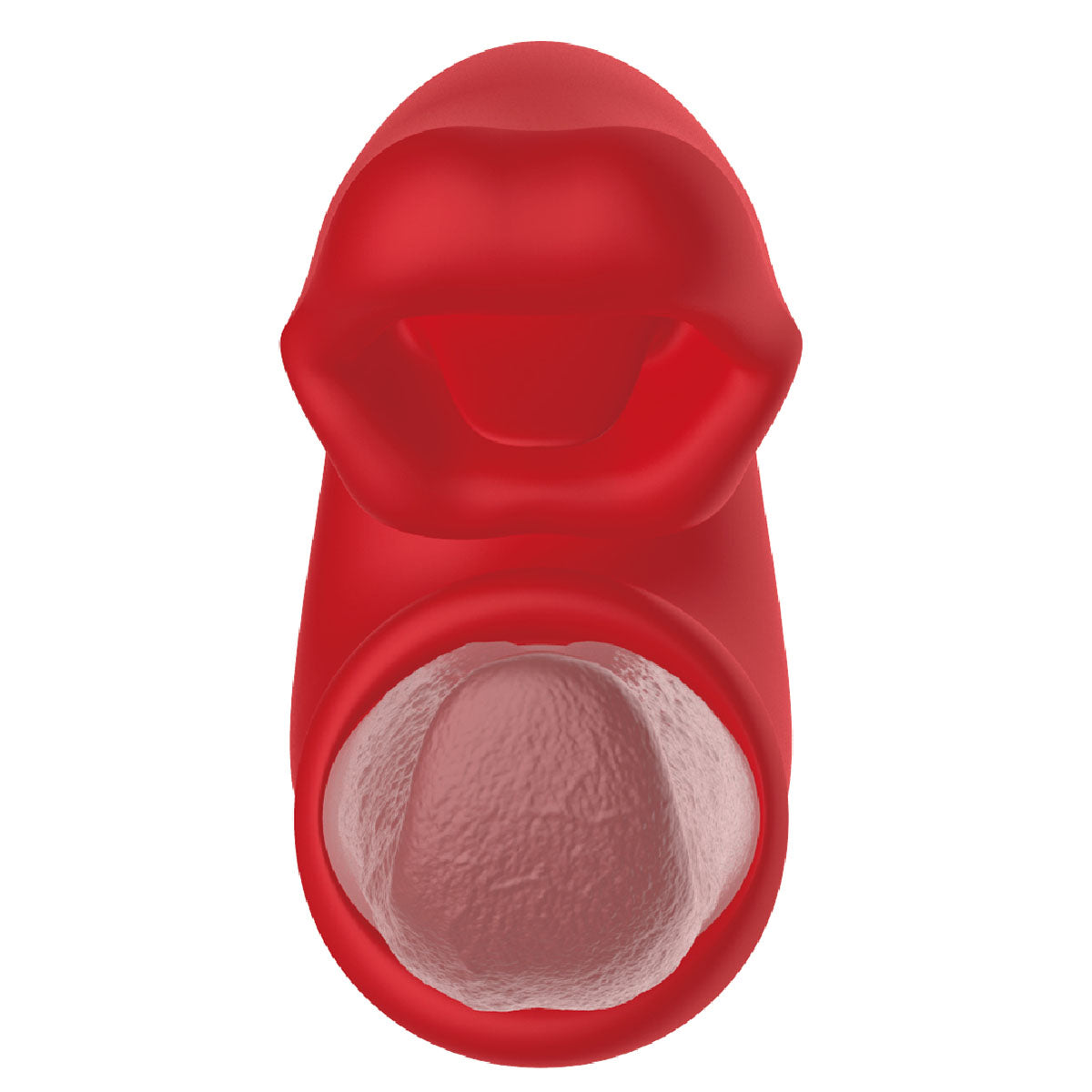 BMS Factory Kissing Lips Dual Stimulator - Red