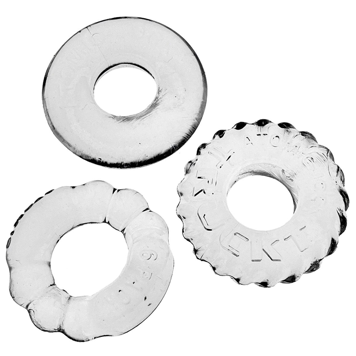 Oxballs Bonemaker - Lot de 3 anneaux péniens - Transparents
