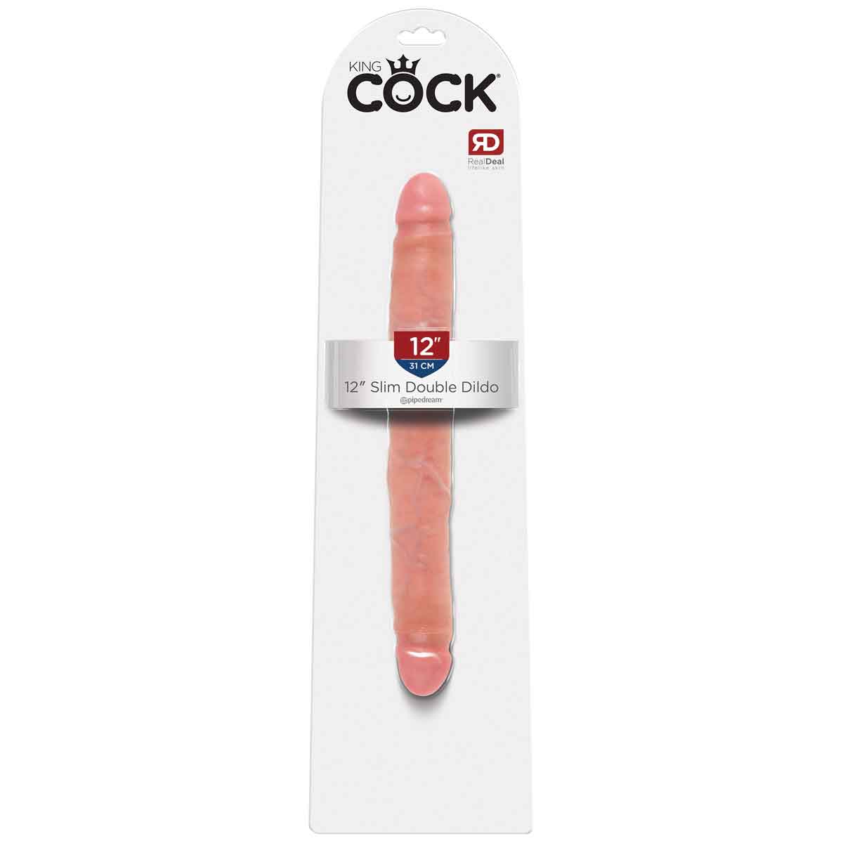 King Cock – Godemichet double-face de 30 cm – Beige