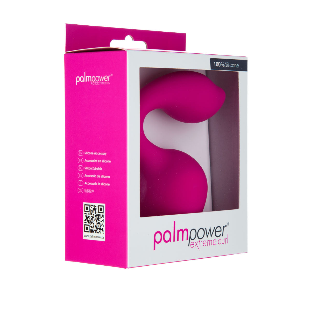 PalmPower - Extrême Courbe - Tête de Massage en Silicone - Rose (À utiliser avec PalmPower Extrême)