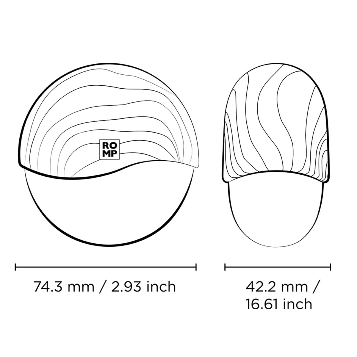 ROMP - Spin Clitoral Stimulator - Candy Stripe