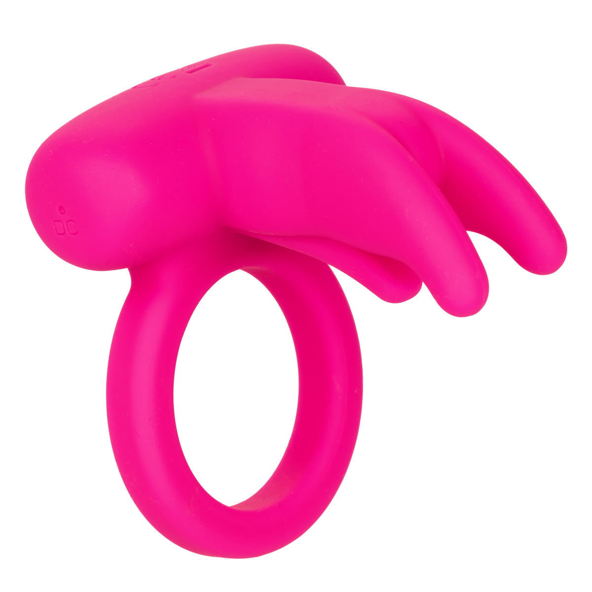CALEXOTICS® - Silicone Rechargeable Triple Clit Flicker Vibrating Cock Ring - Pink