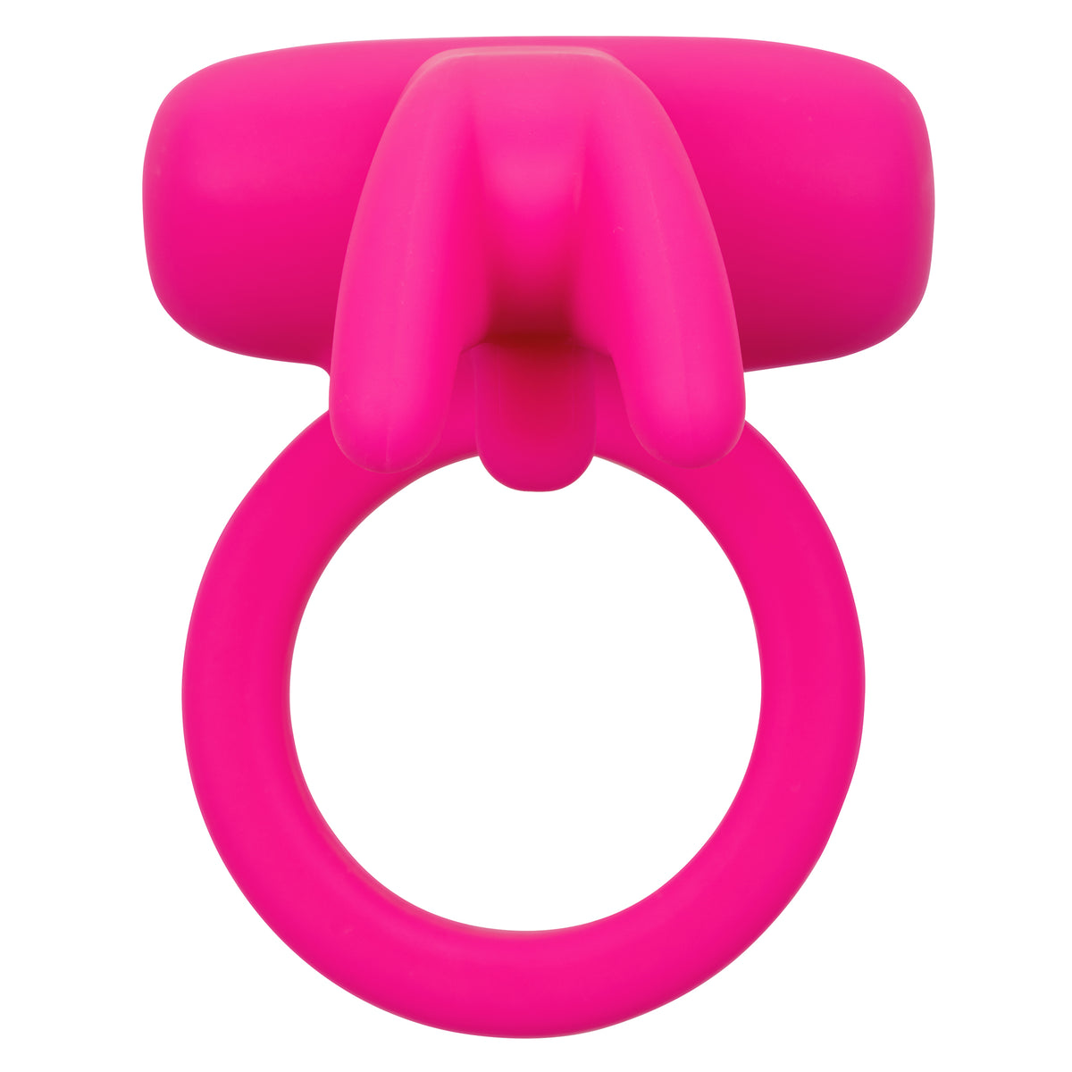 CALEXOTICS® - Silicone Rechargeable Triple Clit Flicker Vibrating Cock Ring - Pink