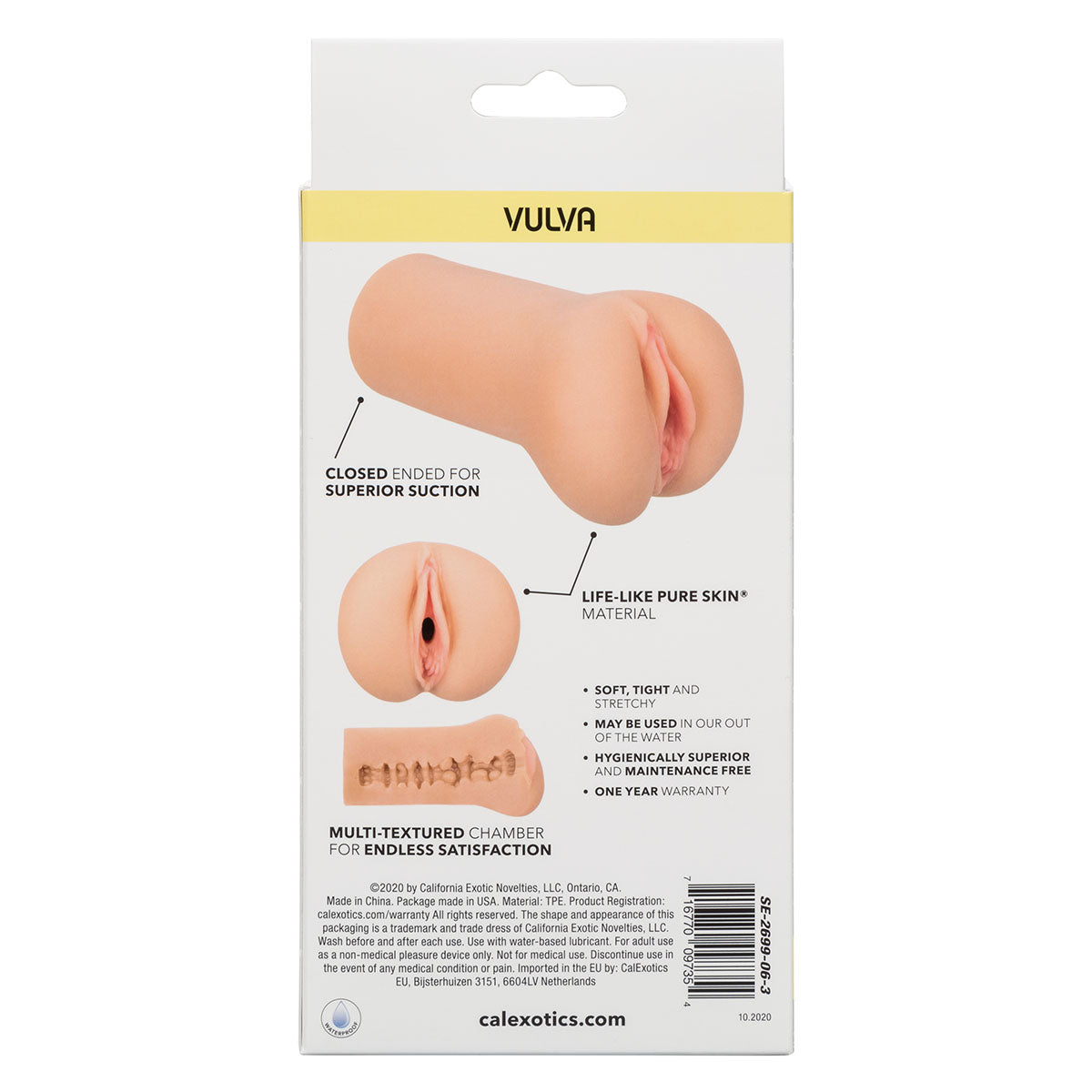 CALEXOTICS® - BOUNDLESS VULVA - Masturbator - Beige