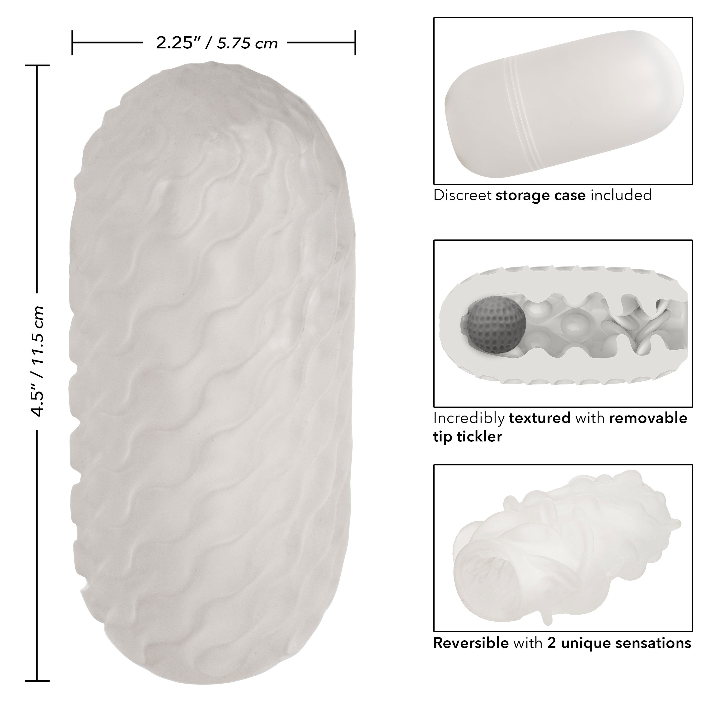 CalExotics® – Boundless – Reversible Squishy Ball Stroker