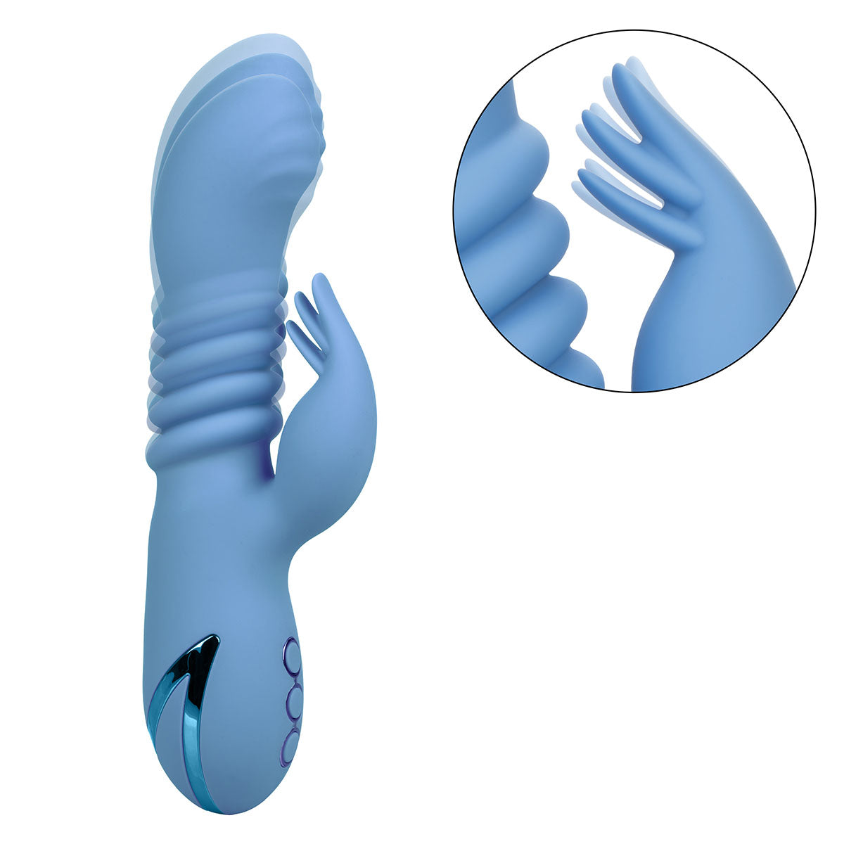 CALEXOTICS® - California Dreaming - Santa Cruz Coaster Dual Vibrator - Blue