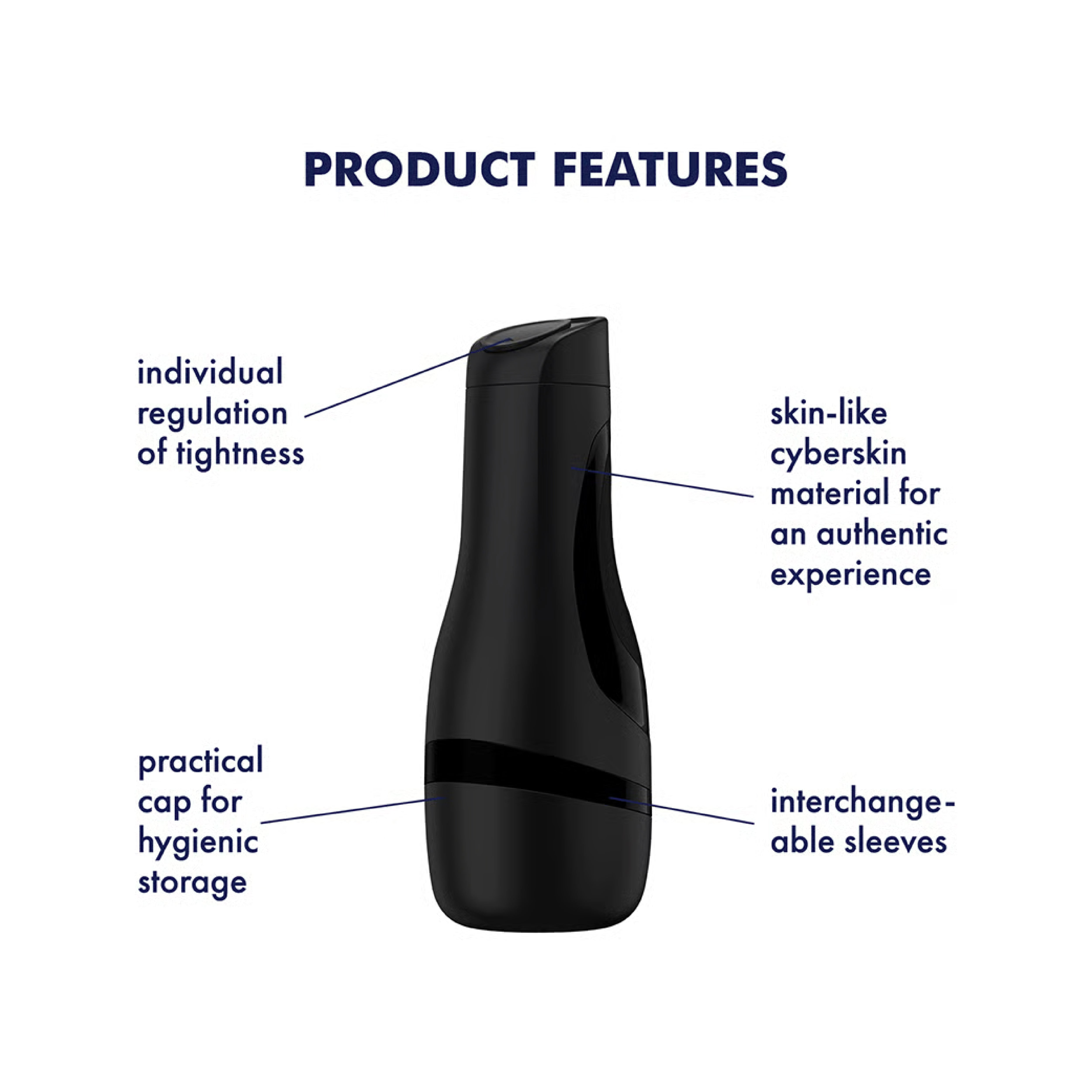 Satisfyer Men Classic Noir Masturbateur