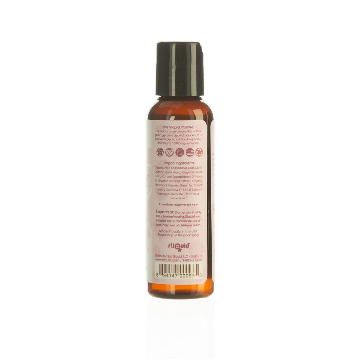Sliquid® - Organics – Natural Gel Lubricant – 2.0 oz / 60 ml