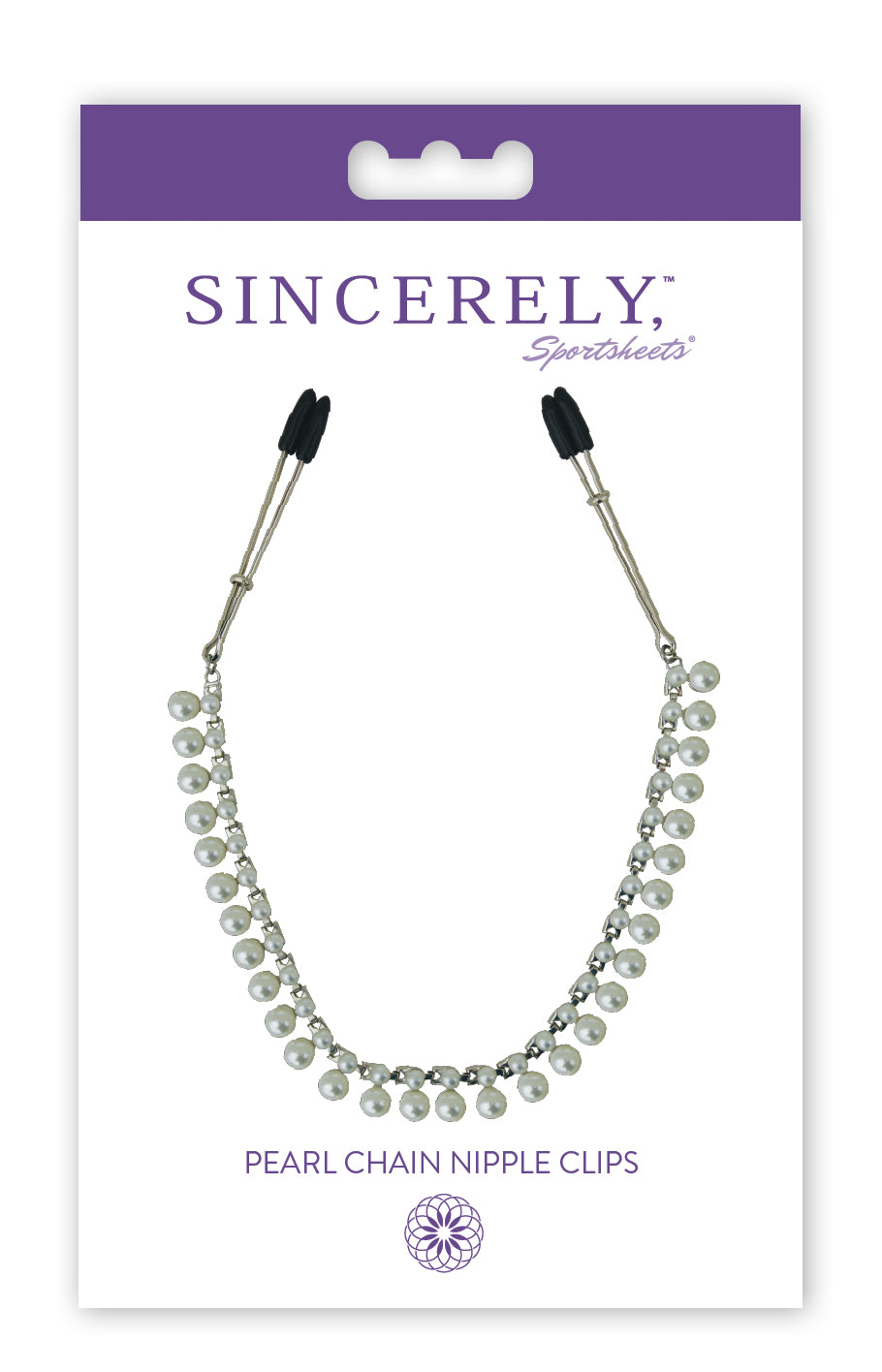 Sportsheets Sincerely - Pearl Chain Tweezer Nipple Clips