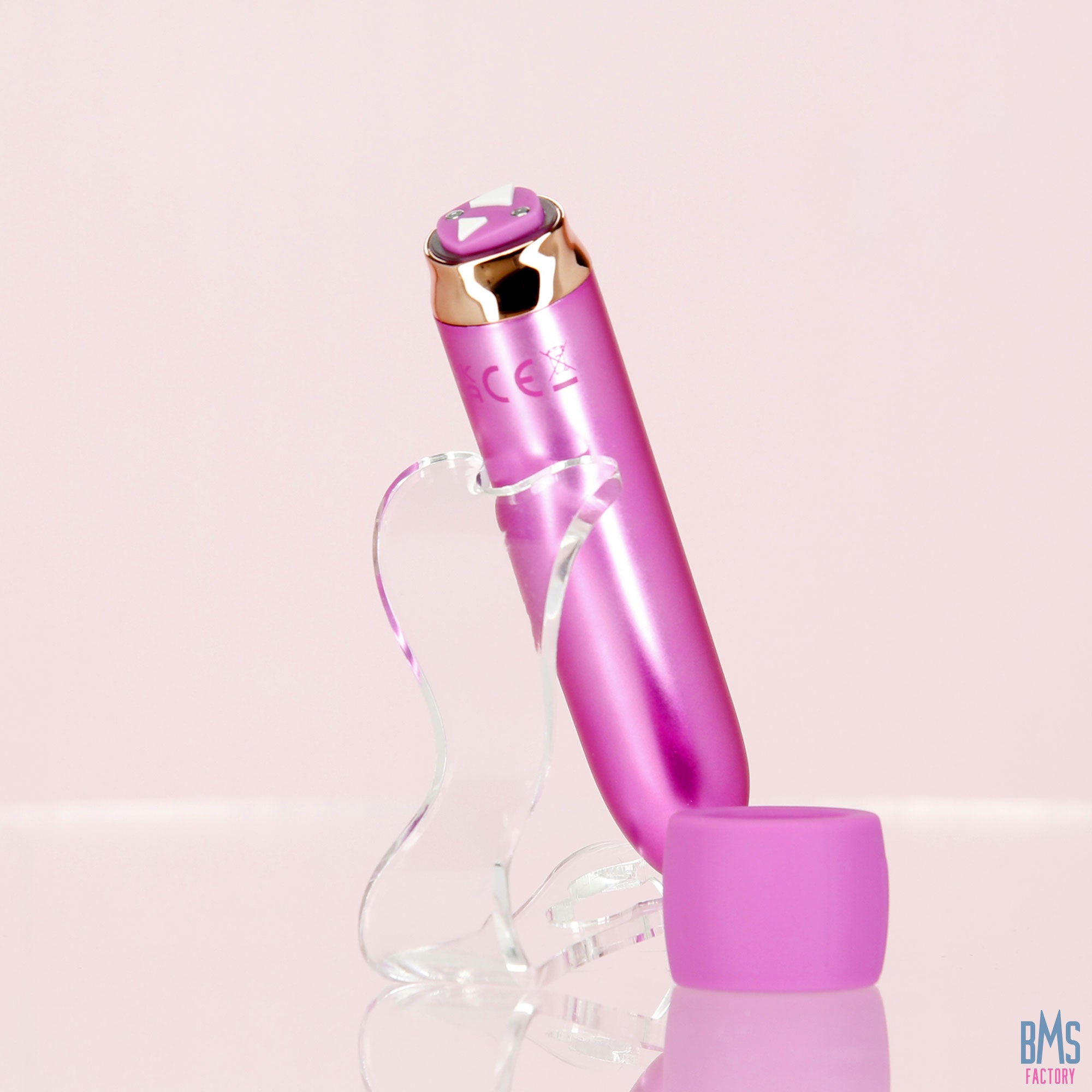 Swan - Vibrateur balle Maximum + Menotte confortable en silicone - Rose