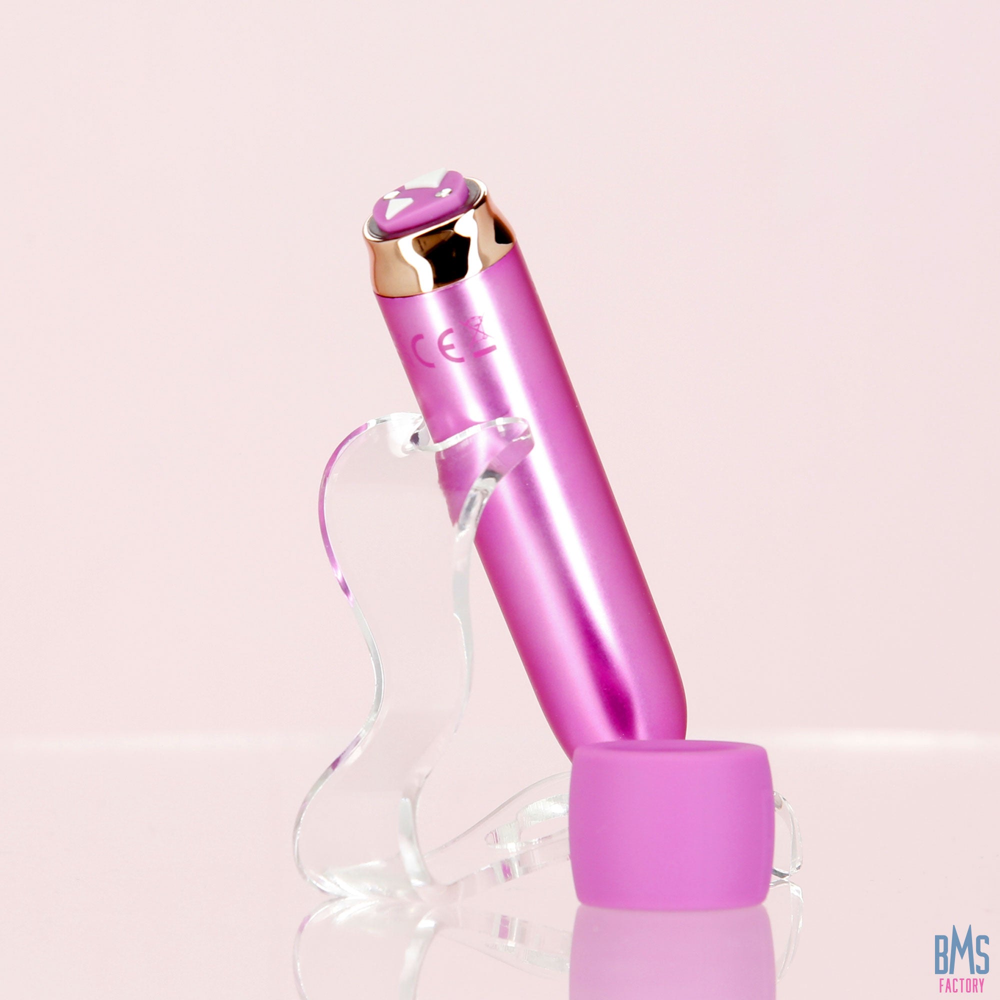 Swan - Vibrateur balle Maximum + Menotte confortable en silicone - Rose