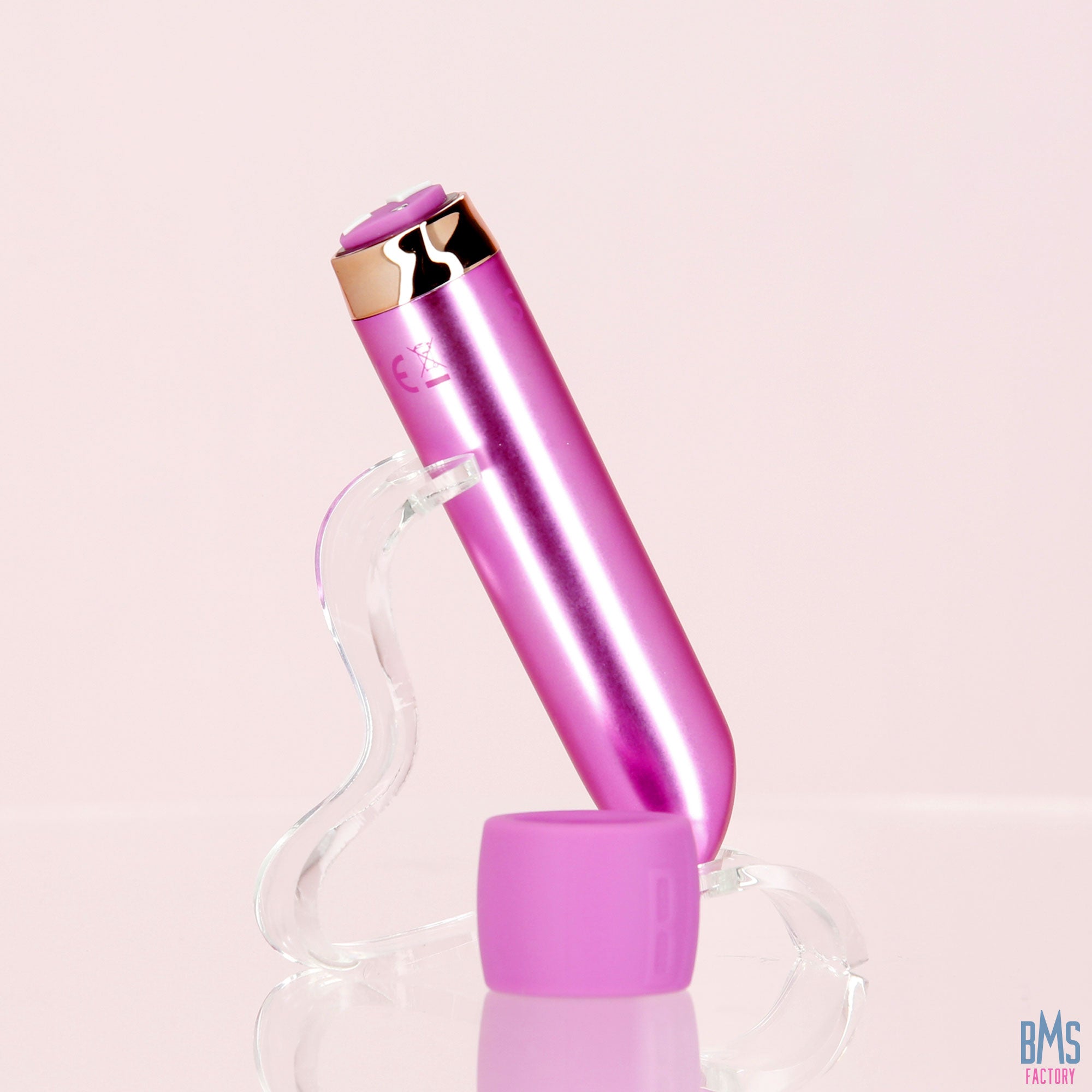 Swan - Vibrateur balle Maximum + Menotte confortable en silicone - Rose