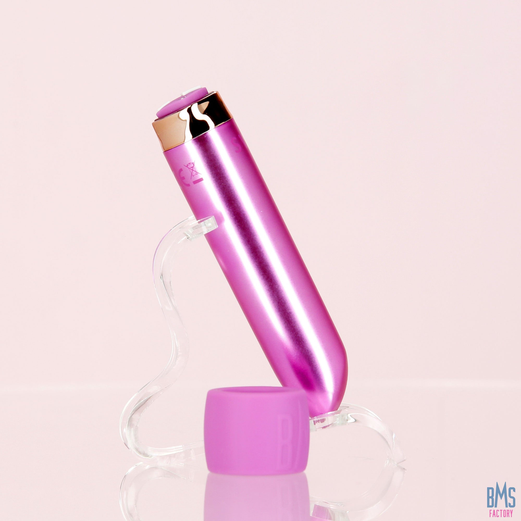 Swan - Vibrateur balle Maximum + Menotte confortable en silicone - Rose