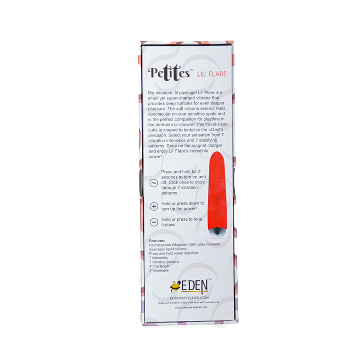 Petit vibromasseur Lil’ Flare - Rouge