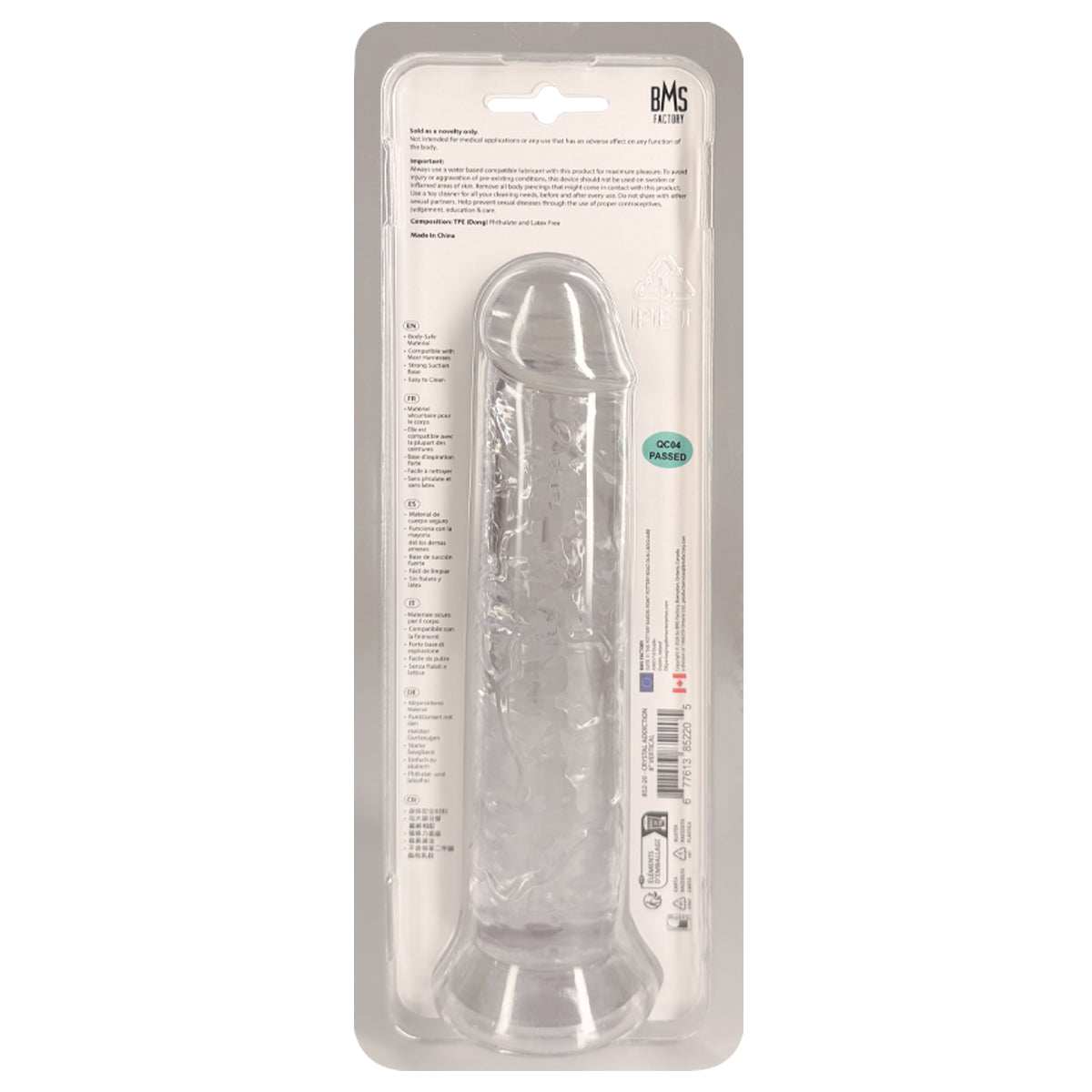ADDICTION - Crystal ADDICTION Vertical Dong - 8"