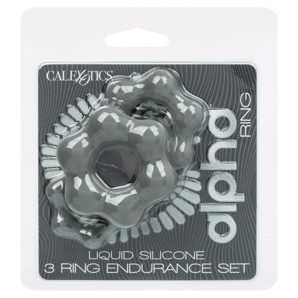 CalExotics® – Alpha Ring – Liquid Silicone 3 Ring Endurance Set