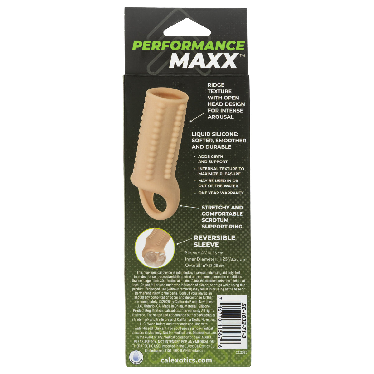 CalExotics® – Performance Maxx – Liquid Silicone Reversible Sleeve