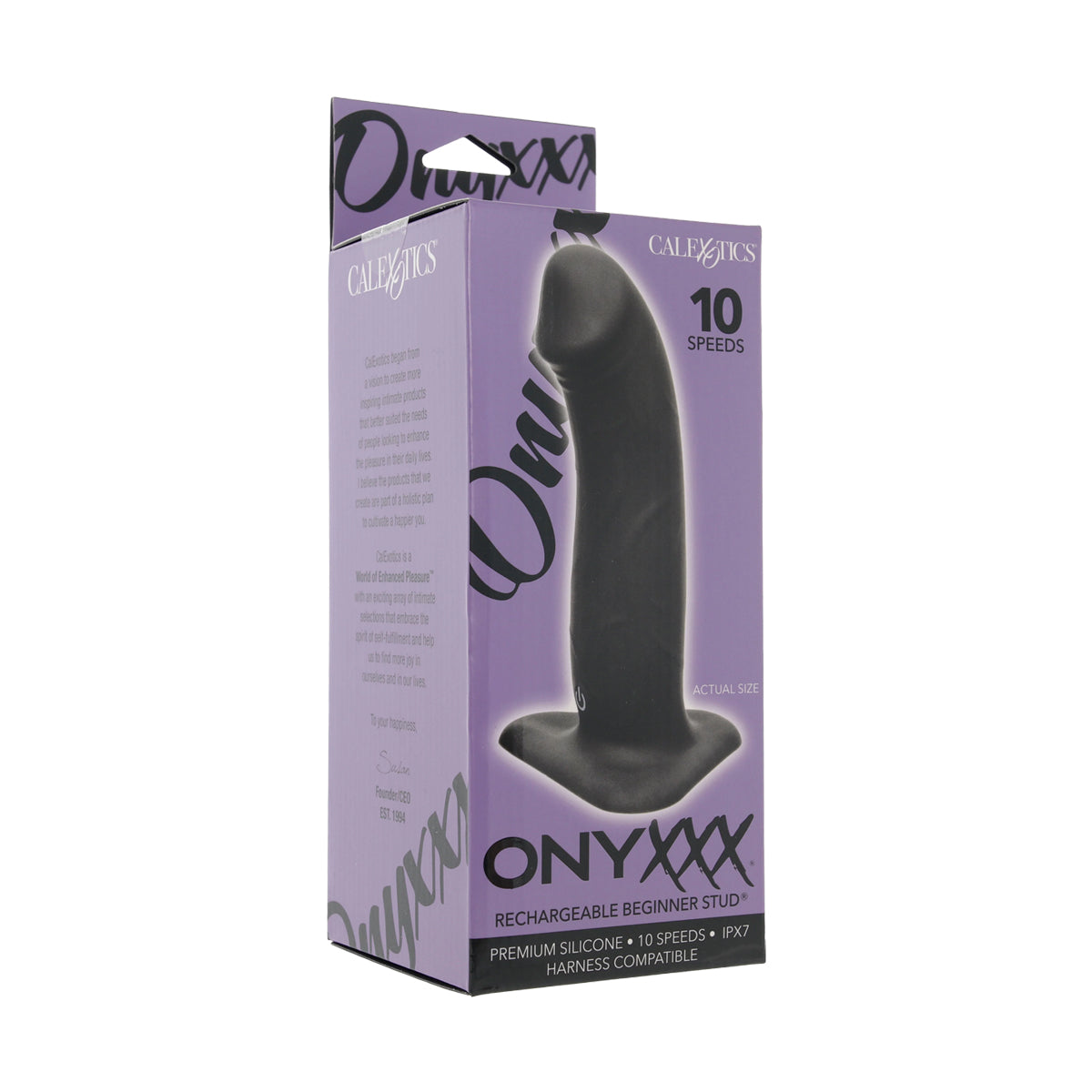 CalExotics® – Onyxxx – Rechargeable Beginner Stud – Black