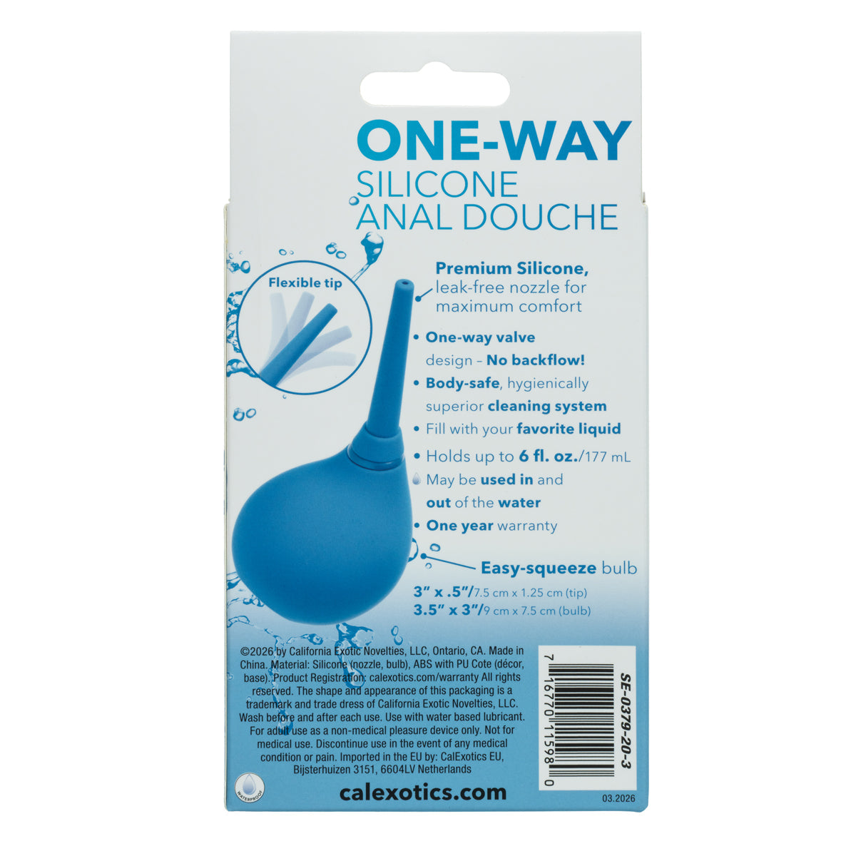 CalExotics® – One-Way Silicone Anal Douche