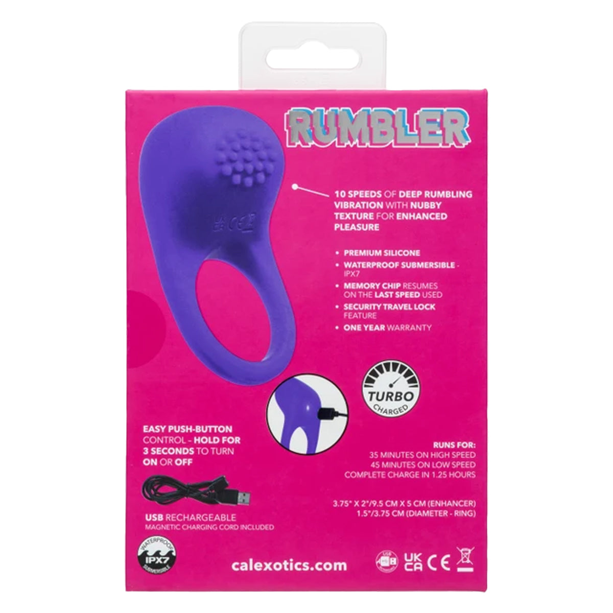 CalExotics® – Rumbler – Rumble Ring – Purple