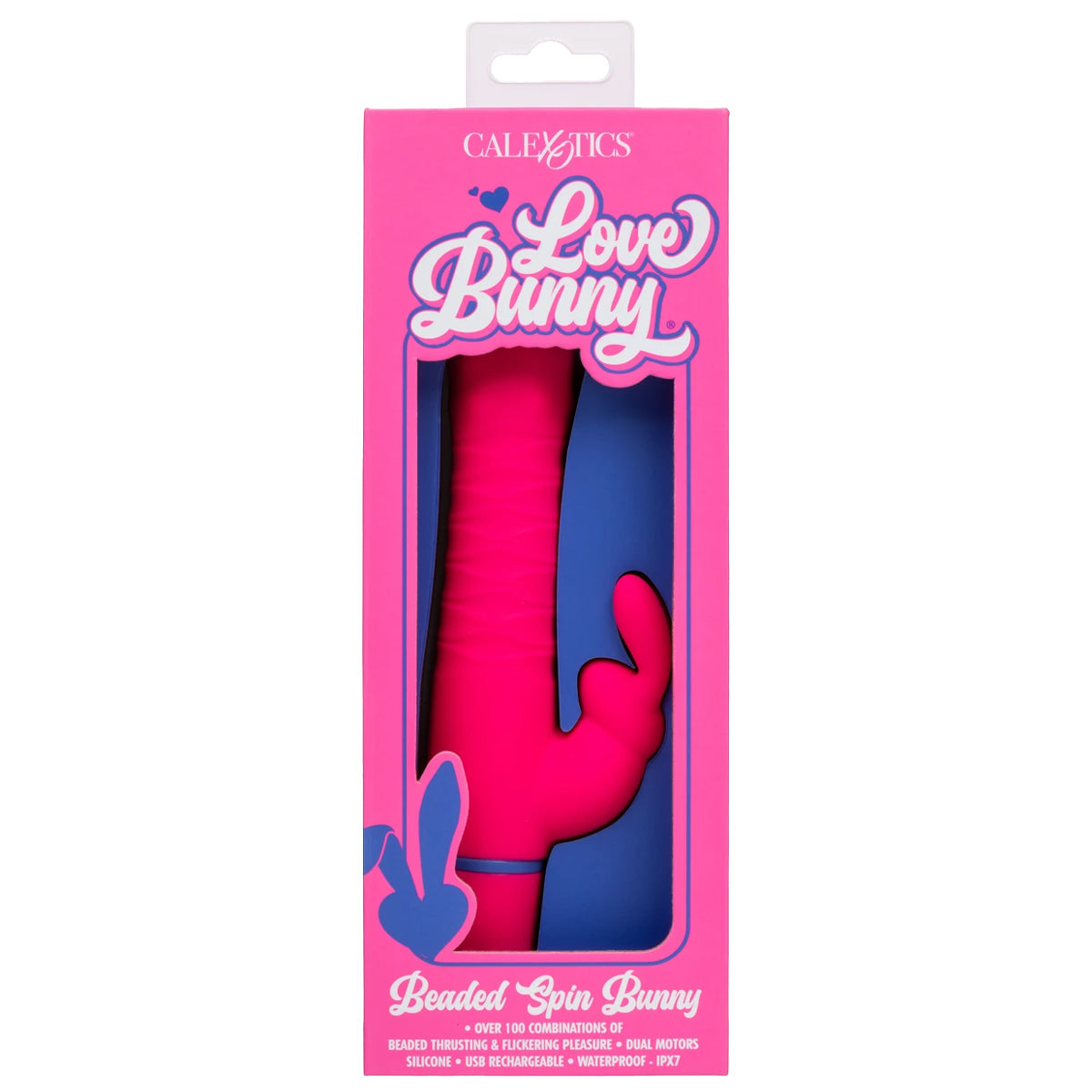 CalExotics® Love Bunny – Beaded Spin Bunny