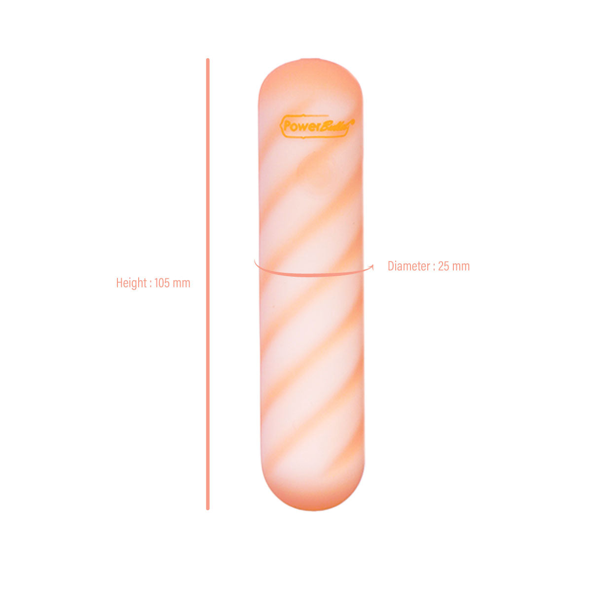 SOFTies - Dual Silicone Body Vibe - 4" - Orange